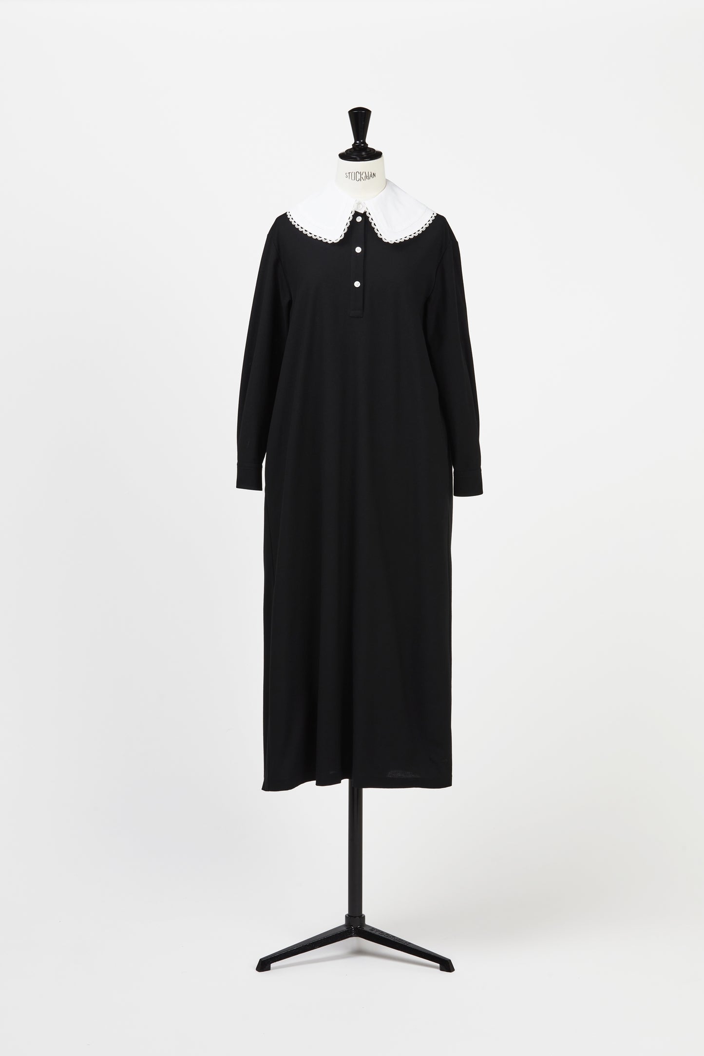 White Frill Collar Polo DressPolissena