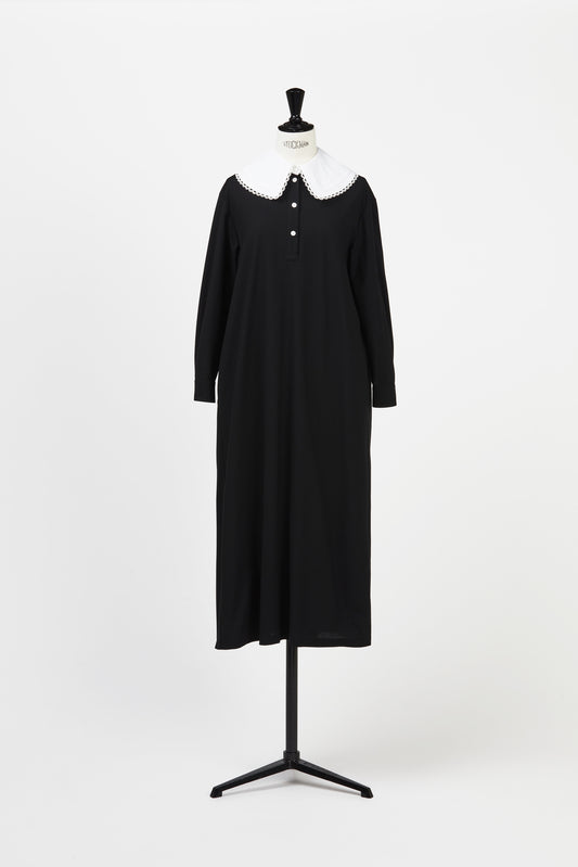 White frill Collar Polo Dress
Polissena