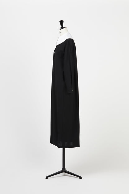 White Frill Collar Polo DressPolissena