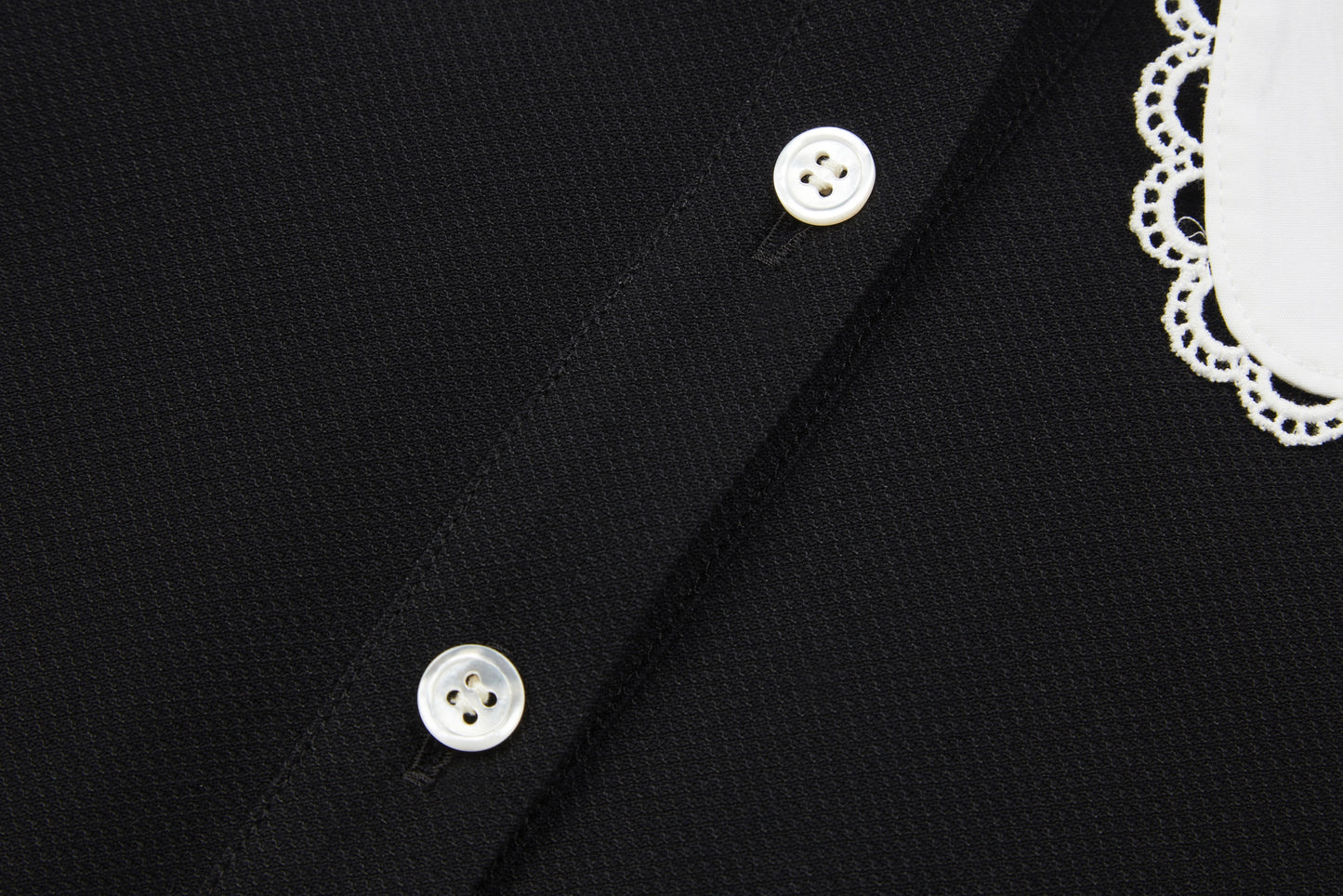 White Frill Collar Polo DressPolissena