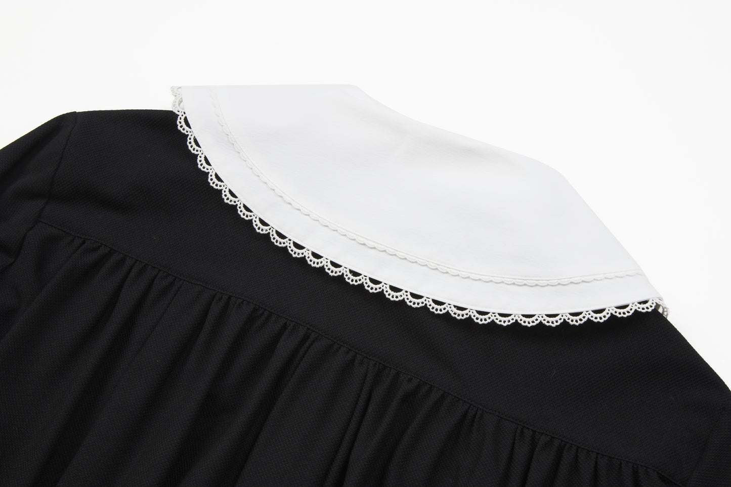 White Frill Collar Polo DressPolissena